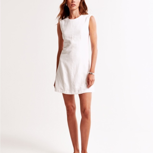 Abercrombie & Fitch Dresses & Skirts - Abercrombie & Fitch White Linen Mini Dress
